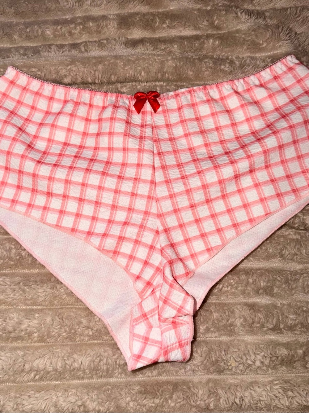 Plaid Ruffle Two-Piece Sleep Set - Picture 6 of 7